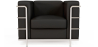 Buy Design Armchair - Upholstered in Vegan Leather - Lecur Black 60657 - in the EU
