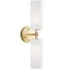 Buy Wall Lamp Aged Gold - 2-Light Wall Sconce - Feru Aged Gold 60683