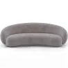 Buy Velvet Curved Sofa - 3/4 Seats - Souta Dark grey 60691