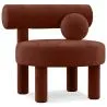 Buy  Armchair - Upholstered in Velvet - Klena Chocolate 60696