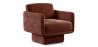 Buy Velvet Upholstered Armchair - Jackson Chocolate 60698 - prices