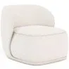 Buy Bouclé Fabric Upholstered Armchair - Mykel White 60703