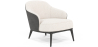 Buy Upholstered Armchair in Boucle Fabric - Luc White 60705 - in the EU