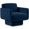 Buy Velvet Upholstered Armchair - Jackson Dark blue 60698