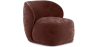 Buy Velvet Upholstered Armchair - Mykel Chocolate 60702 at Privatefloor