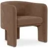 Buy Velvet Upholstered Armchair - Callum Chocolate 60700