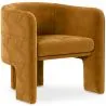 Buy Velvet Upholstered Armchair - Callum Mustard 60700