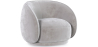 Buy Curved Velvet Upholstered Armchair - Callum Light grey 60692 in the Europe