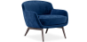 Buy Velvet Upholstered Armchair - Jenna Dark blue 60694 - in the EU