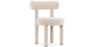 Buy Dining Chair - Upholstered in Velvet - Rhys Beige 60708 - in the EU