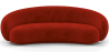 Buy Velvet Curved Sofa - 3/4 Seats - Souta Red 60691 - in the EU