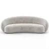 Buy Velvet Curved Sofa - 3/4 Seats - Souta Light grey 60691