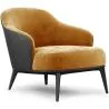 Buy  Velvet Upholstered Armchair - Luc Mustard 60704