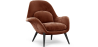 Buy Velvet Upholstered Armchair - Uyere Chocolate 60706 in the Europe