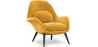 Buy Velvet Upholstered Armchair - Uyere Yellow 60706 at Privatefloor