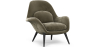 Buy Velvet Upholstered Armchair - Uyere Taupe 60706 with a guarantee