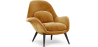 Buy Velvet Upholstered Armchair - Uyere Mustard 60706 - in the EU