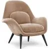 Buy Velvet Upholstered Armchair - Uyere Cream 60706