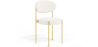 Dining Chair - Upholstered in Bouclé Fabric - Golden Metal - Margot image 9