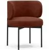 Buy Dining Chair - Upholstered in Velvet - Loraine Chocolate 61007