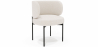 Buy Dining Chair - Upholstered in Bouclé Fabric - Loraine White 61008 - in the EU