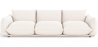 Buy 3-Seater Sofa - Bouclé Fabric Upholstery - Wers White 61014 - in the EU