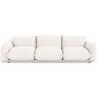 Buy 3-Seater Sofa - Bouclé Fabric Upholstery - Wers White 61014