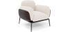 Buy Bouclé Fabric Upholstered Armchair - Vandan White 61021 - in the EU