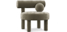 Buy  Armchair - Upholstered in Velvet - Klena Taupe 60696 with a guarantee