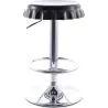 Buy Swivel Chromed Bottle Cap Bar Stool  Black 49737