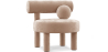 Buy  Armchair - Upholstered in Velvet - Klena Cream 60696 at Privatefloor