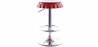 Buy Swivel Chromed Bottle Cap Bar Stool  Red 49737 - prices