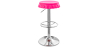 Buy Swivel Chromed Bottle Cap Bar Stool  Pink 49737 with a guarantee