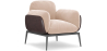 Buy Upholstered Velvet Armchair - June Beige 60650 at Privatefloor