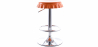 Buy Swivel Chromed Bottle Cap Bar Stool  Orange 49737 home delivery