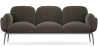 Buy 3-Seater Sofa - Upholstered in Velvet - Vandan Taupe 60652 Home delivery