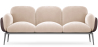 Buy 3-Seater Sofa - Upholstered in Velvet - Vandan Beige 60652 at Privatefloor