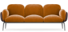 Buy 3-Seater Sofa - Upholstered in Velvet - Vandan Mustard 60652 - prices