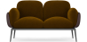 Buy 2-Seater Sofa - Upholstered in Velvet - Vandan Olive 60651 - prices