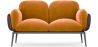 Buy 2-Seater Sofa - Upholstered in Velvet - Vandan Mustard 60651 in the Europe