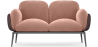 Buy 2-Seater Sofa - Upholstered in Velvet - Vandan Cream 60651 at Privatefloor