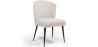Buy Dining Chair - Upholstered in Bouclé Fabric - Kirna White 61053 - in the EU
