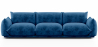 Buy 3-Seater Sofa - Velvet Upholstery - Wers Dark blue 61013 - prices