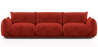 Buy 3-Seater Sofa - Velvet Upholstery - Wers Red 61013 - in the EU