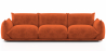 Buy 3-Seater Sofa - Velvet Upholstery - Wers Brick 61013 Home delivery
