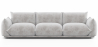 Buy 3-Seater Sofa - Velvet Upholstery - Wers Light grey 61013 Home delivery