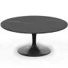 Buy Round Marble Dining Table - 90cm - Tuli Black 13301