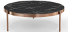 Buy Black Marble Coffee Table - 50cm Diameter - Fika Black 61093 - in the EU