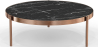 Buy Black Marble Coffee Table - 90cm Diameter - Fika Black 61094 - in the EU