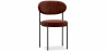 Buy Dining Chair - Upholstered in Velvet - Black Metal - Margot Chocolate 61003 in the Europe